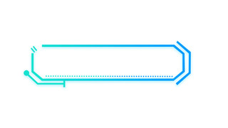 蓝色渐变科技边框元素gif动态图